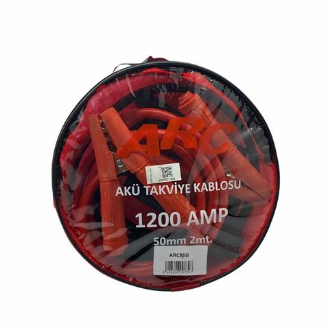 AKÜ TAKVİYE KABLOSU 1200 AH 50 MM TAKIM (2.3 MT)