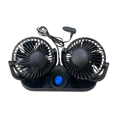 24V VANTİLATÖR 4  (ÇAKMAK FİŞLİ) (TORPİDO ÜSTÜ) (ÇİFT DEVRE) (360° AYARLANABİLİR) (255*110*140 MM)