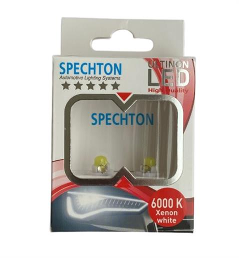 SPECHTON 12V DUYLU GÖSTERGE AMPULÜ DİPSİZ BEYAZ LED 0.24W (2 AD)
