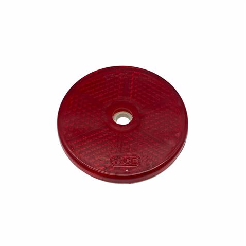 YUVARLAK REFLEKTÖR DELİKLİ KIRMIZI (60 MM)