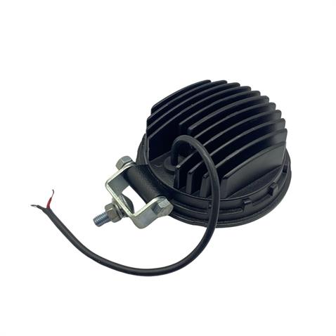 9V-30V ÇALIŞMA LAMBASI YUVARLAK (KALIN TİP METAL) (6 LEDLİ) (121 MM)