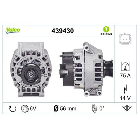 VALEO 12V ALTERNATÖR DİNAMO 75 A (L-DFM) DACIA-RENAULT