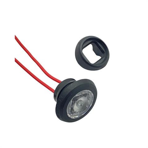 FRISTOM 12V-24V GÖZ-AYNA ALTI-GÜNDÜZ SÜRÜŞ LAMBASI LED KIRMIZI (ÇAP:20 MM) E9