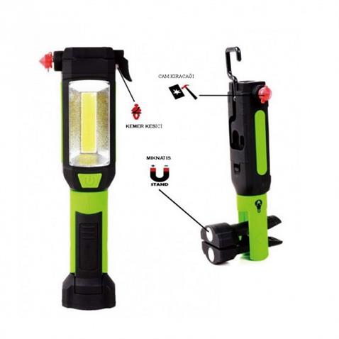 EL FENERİ LEDLİ (FONKSİYONLU) (USB ŞARJLI)