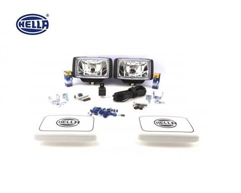 HELLA 12V SİS LAMBASI COMET FF 450 DİKDÖRTGEN (DELİCİ-SÜRÜCÜ) (DÜZ CAM) (BEYAZ) (161*90 MM) (2 AD)