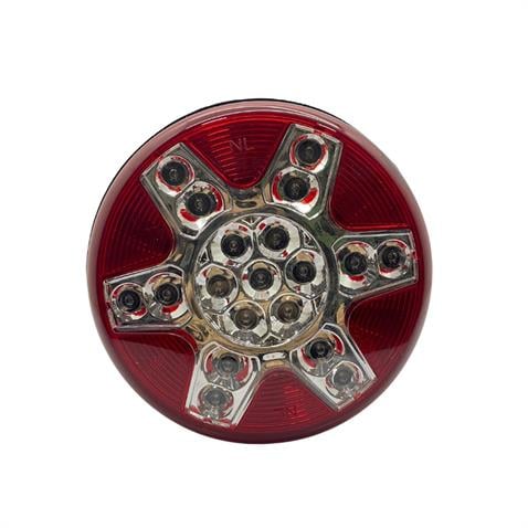 24V PARK-STOP LAMBASI LEDLİ (YUVARLAK) GÜLERYÜZ COBRA-MITSUBISHI-OTOKAR-TEMSA (122 MM)