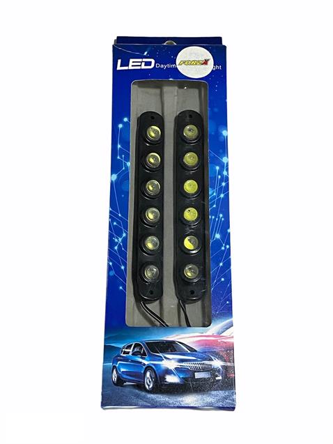 12V GÜNDÜZ SÜRÜŞ ESNEK TİP 6 LEDLİ (MERCEKLİ) (129*19) (2 AD)