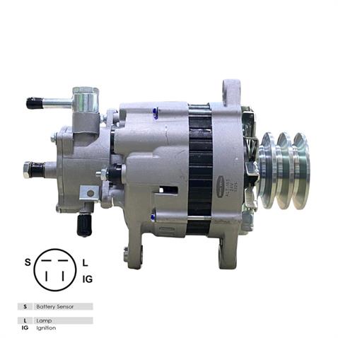 24V ALTERNATÖR DİNAMO 45 A (3 FİŞ) (S-L-IG) ISUZU CHAMPION OTOBÜS