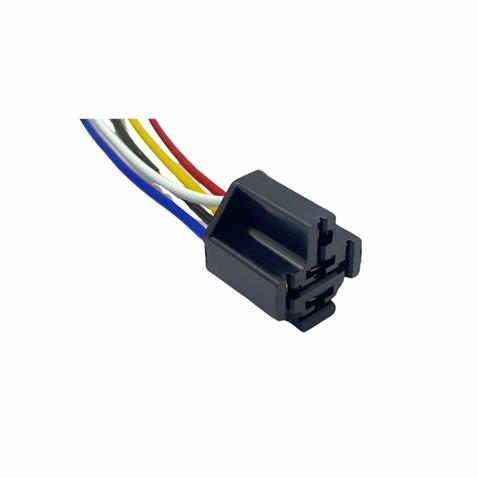 RÖLE SOKETİ (RÖLE YUVASI) 5 UÇLU SİYAH (5 KABLOLU) (HELLA TİPİ)