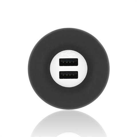 SANEL 12V-24V TELEFON ŞARJ CİHAZI (USB X 2) (1A X 2) (YEŞİL LED IŞIK)