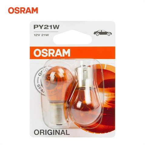 OSRAM 12V 93 AMPUL 21W SARI (YAKIN TIRNAK) BAU15s (2 AD)