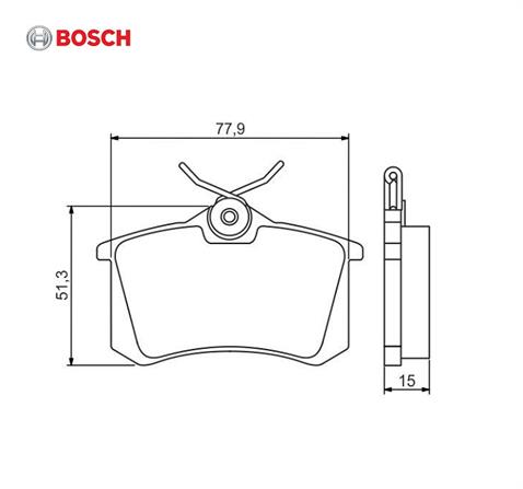 BOSCH ARKA FREN BALATASI AUDI-RENAULT-SEAT-SKODA-VW