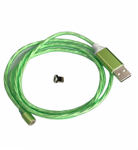 TELEFON ŞARJ KABLOSU IPHONE (MIKNATISLI) (IŞIKLI)