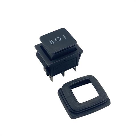 TUŞLU ANAHTAR KARE (BÜYÜK BOY) (6 FİŞ) (ON-OFF-ON) (LASTİKLİ) (16A 250V AC / 20A 125V AC)