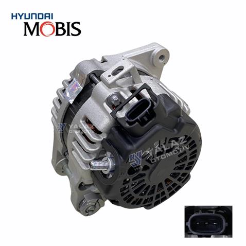MOBIS 12V ALTERNATÖR DİNAMO DELCO TİPİ 90A (SOKETLİ 3 FİŞ) (C-L-FR) HYUNDAI ACCENT BLUE-KIA CEED/RIO