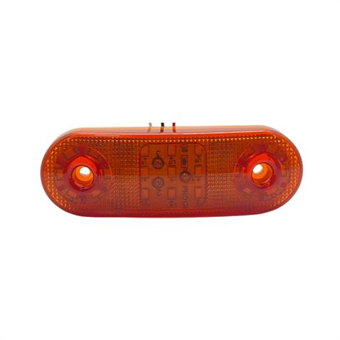 12V-24V YAN SİNYAL LAMBASI DORSE SİDE MARKER SARI YM (21 LEDLİ) (113*38 MM)
