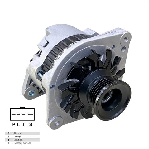 12V ALTERNATÖR DİNAMO DELCO TİPİ 100 A (P-L-I-S) (SOKETLİ 4 FİŞ) DAEWOO DOOSAN FORKLİFT