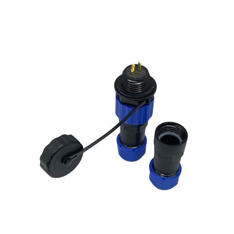 KONNEKTOR 2 PİN (2 FİŞLİ SOKET DİŞİ-ERKEK TAKIM) (SU GEÇİRMEZ) (SD16)