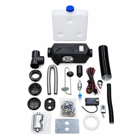 24V KOMPLE SABİT DİZEL KABİN ISITICI D4 5 KW KUMANDALI BLUETOTHLU (WEBASTO) UNIVERSAL