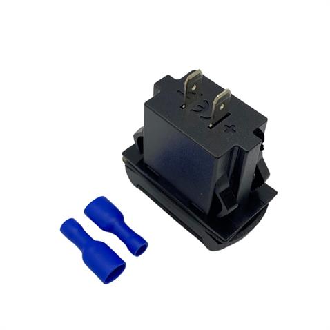 12V-24V DİJİTAL VOLTMETRE+ŞARJ CİHAZLI (USB X 2) (4.2A) (ANAHTAR TİPİ) (KIRMIZI IŞIK)