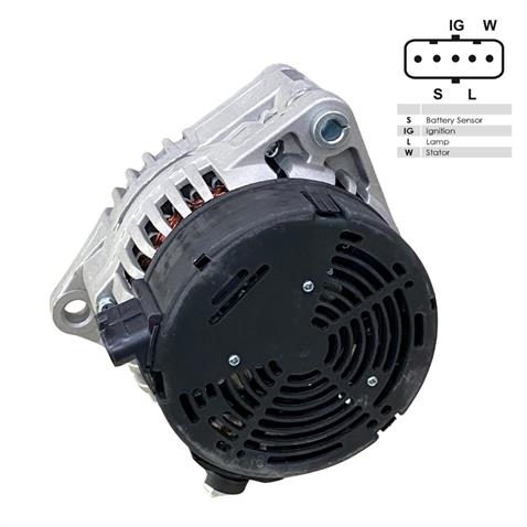 24V ALTERNATÖR DİNAMO BOSCH TİPİ 100 A (5 FİŞ YAN SOKETLİ) (.-S-IG-L-W) MAN TGA
