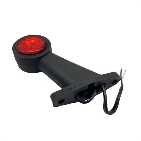 FRISTOM 12V-30V DORSE BOYNUZ LAMBA KISA DÜZ (LEDLİ) E9