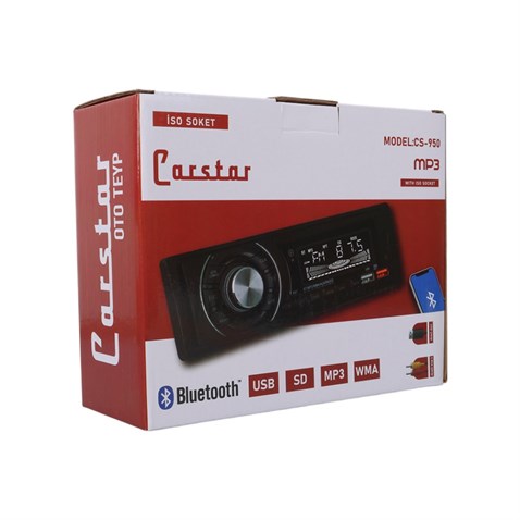 OTO TEYP-RADYO AUX/BLUETOOTH/MP3/SD KART/USB X 2 ŞARJ (UZAKTAN KUMANDALI) (7 RENKLİ)