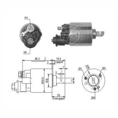 ZM 12V MARŞ OTOMATİĞİ HONDA (KISA PİSTON)