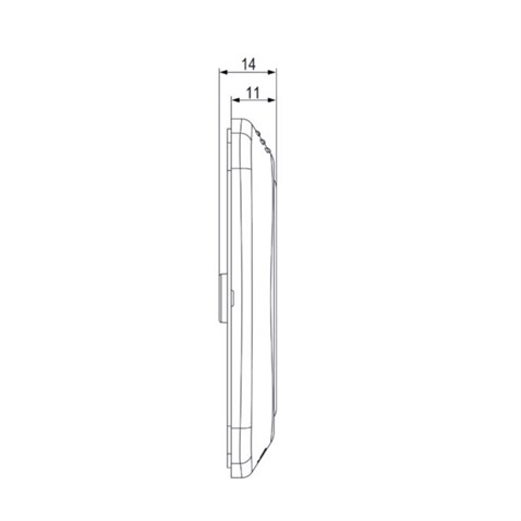 SANEL 9V-32V DOKUNMATIK BUTON (BUZZERLİ) (ENGELLİ) (SARI) (90*90 MM)