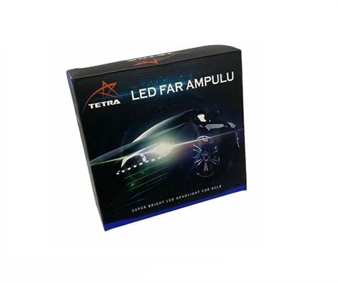TETRA 9V-32V HB4 9006 CSP LED XENON FAR AMPUL SETİ 6500K 8000 LÜMEN