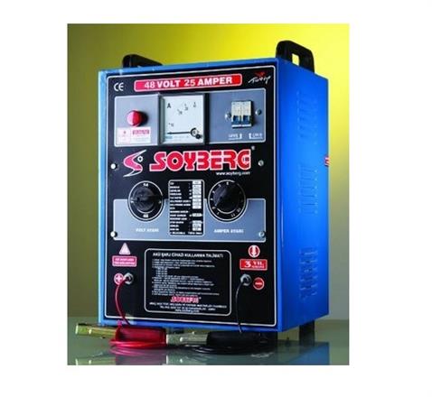 SOYBERG 12V-48V ŞARJ REDRESÖRÜ 25A (AKÜ ŞARJ CİHAZI) (AMPER AYARLI)