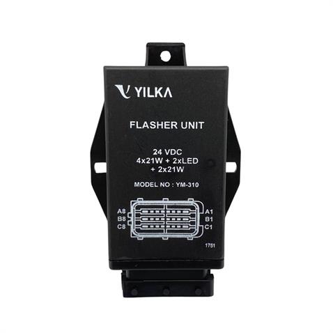 YILKA 24V FLAŞÖR 24 UÇLU (4 x 21W + 2 x LED + 2 x 21W) OTOKAR