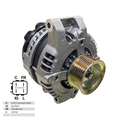 DENSO 12V ALTERNATÖR DİNAMO 105 A (C-IG-FR-L) (4 FİŞ) HONDA ACCORD VII/CIVIC VIII/CR-V II