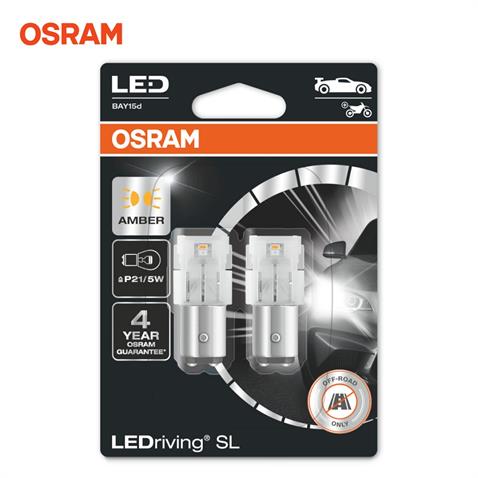 OSRAM 12V 1016 AMPUL LED 21/5W ÇİFT DUYLU SARI (2 AD)