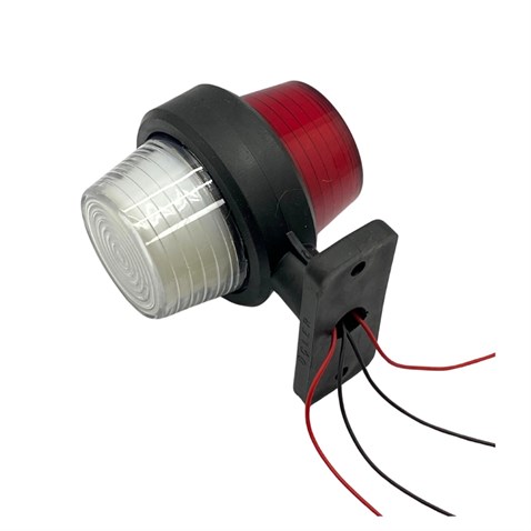 24V TAKOZ LAMBASI KÜPE TİP KIRMIZI-BEYAZ (NEON LEDLİ)