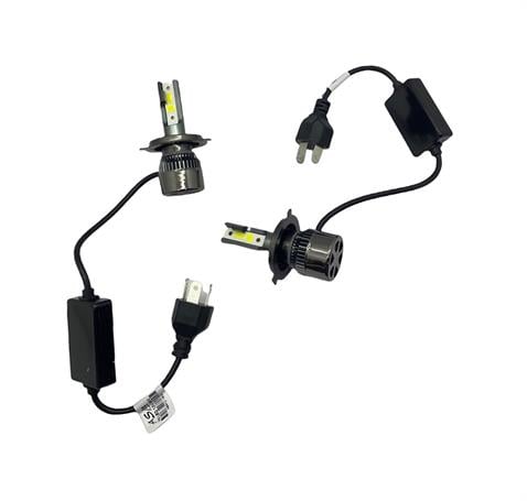 12V-24V H4 DOB LED XENON FAR AMPUL SETİ 6000K 8000 LÜMEN CANBUS