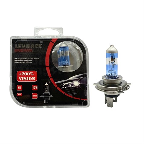 12V H4 AMPUL 60/55W +%200 FAZLA IŞIK (2 AD)