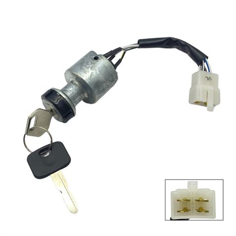 KONTAK ANAHTARI (4 UÇLU) (KABLOLU-SOKETLİ) (I-I-START) FORKLİFT