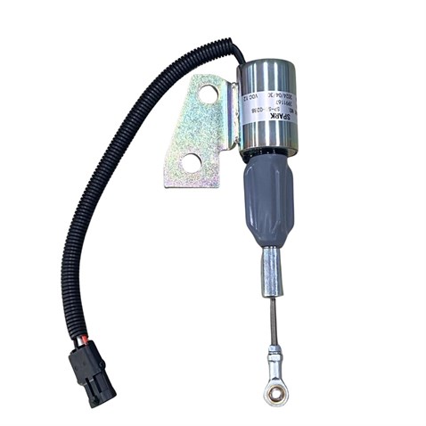 12V STOP SELENOİDİ YAN AYAKLI (SOL AYAK) CUMMINS MOTOR
