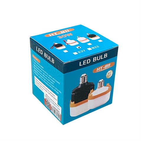 12V SEYYAR LAMBA LEDLİ 30W (1.5 MT KABLOLU) (ÇAKMAK FİŞLİ-MAŞALI) (BEYAZ)