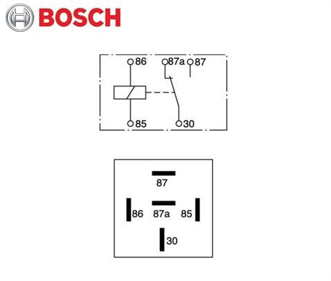 BOSCH 24V RÖLE 5 UÇLU (ÇİFT PLATİN) (87a) (87-85-30-86-87a)
