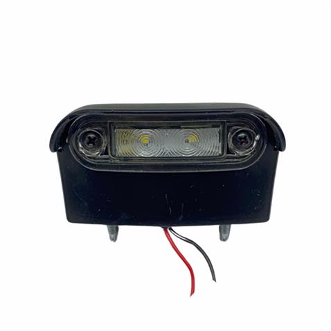 12V PLAKA LAMBASI 2 LEDLİ (SİYAH) (83*47 MM)