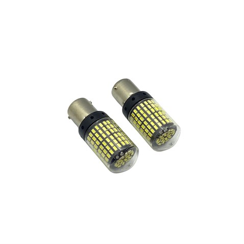 12V-30V 93 AMPUL 144 LEDLİ  BEYAZ DÜZ TIRNAK BA15s (2 AD)
