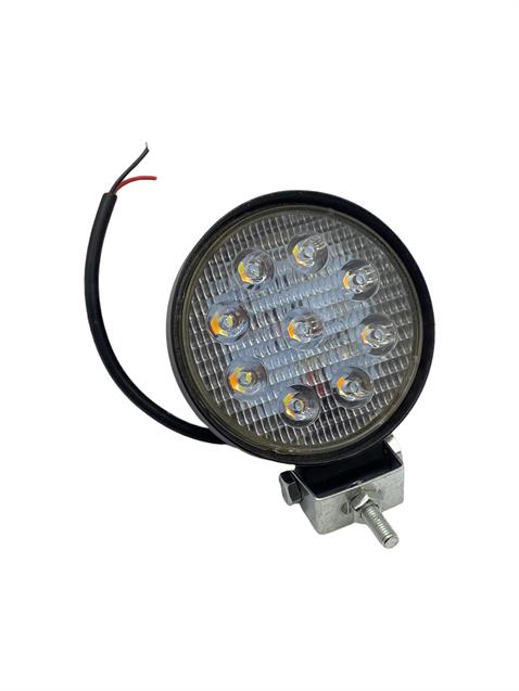 10V-80V ÇALIŞMA LAMBASI YUAVARLAK (ÇAKARLI) (9 LEDLİ) (SARI-BEYAZ) (115 MM)