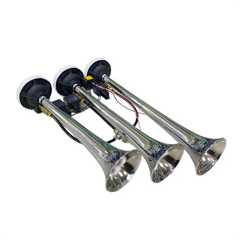 MARCO 12V 3LÜ HAVALI KORNA DALİ-DALİ (KROM) (ARAP KORNA) ITALY