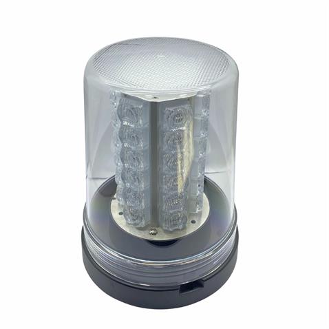 HELLA 12V-24V DÖNER-ÇAKAR TEPE LAMBA LEDLİ (ŞEFFAF CAM-SARI) (FONKSİYONLU) (165*185 MM)