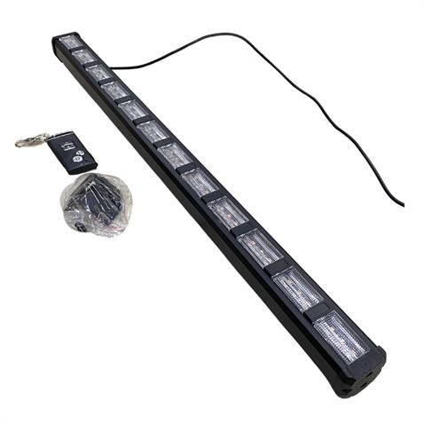 FEDERAL SIGNAL 12V LED BAR OFF-ROAD FONKSİYONLU KUMANDALI (KIRMIZI-MAVİ) (575 MM)
