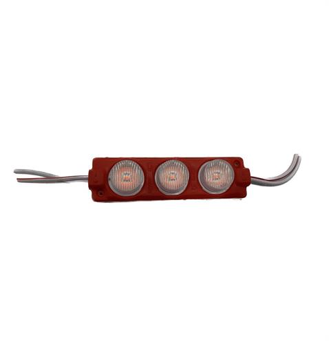12V PARMAK LED LAMBA YUVARLAK 3W KIRMIZI (74*20 MM) (1 AD)