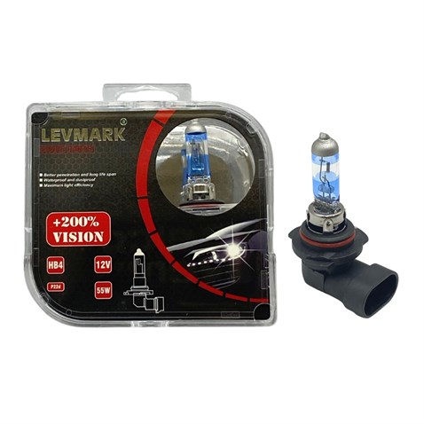 12V HB4 9006 AMPUL 55W +%200 FAZLA IŞIK (2 AD)