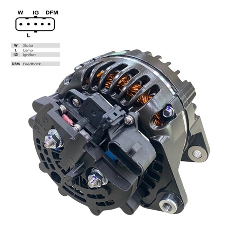 PRESTOLITE 24V ALTERNATÖR DİNAMO 120 A (SOKETLİ 5 FİŞ) (W-L-IG-DFM)